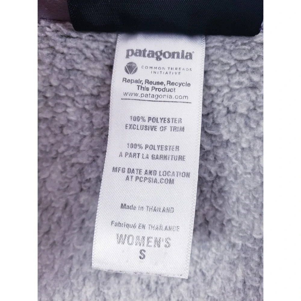 Patagonia Better Sweater Full Zip Jacket Gray Knit Fleece Womens Size Small‎